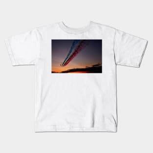 Red Arrows Display Team In Formation Kids T-Shirt